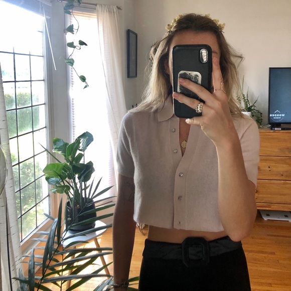 Cashmere Button Up Sweater - Picture 2 of 3